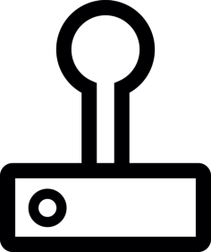 Joystick With Button Sticker Svg Vector, Free Vectors File